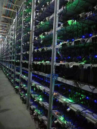 Inside a cryptocurrency mining farm
